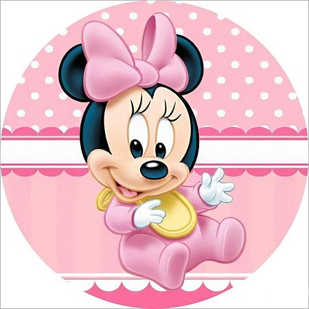 Painel Redondo Tecido Sublimado 3D Baby Disney WRD-3072