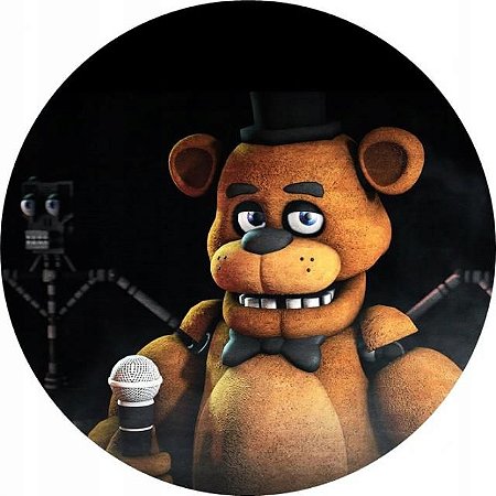 Painel Redondo Tecido Sublimado 3D Five Nights At Freddy's WRD-3642