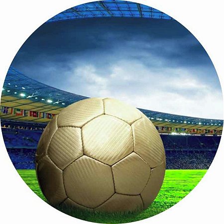 Painel Redondo Tecido Sublimado 3D Futebol e Bola WRD-926