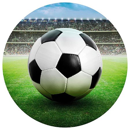 Painel Redondo Tecido Sublimado 3D Futebol e Bola WRD-929