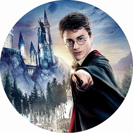 Painel Redondo Tecido Sublimado 3D Harry Potter WRD-2914