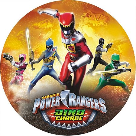 Painel Redondo Tecido Sublimado 3D Power Rangers WRD-1663