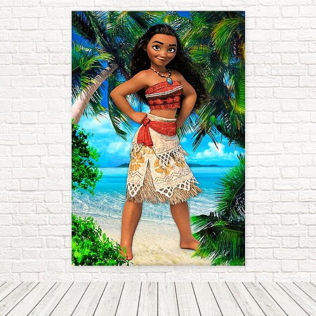 Painel Retangular Tecido Sublimado 3D Moana 1,50 X 2,20 WRT-2226