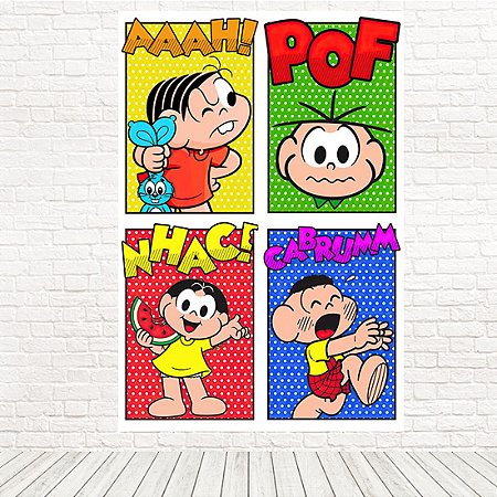 Painel Retangular Tecido Sublimado 3D Turma da Mônica 1,50 X 2,20 WRT-2275 - Wear Sublimações Painel Retangular Tecido Sublimado 3D Turma da Mônica 1,50 X 2,20 WRT-2275 - Wear Sublimações
