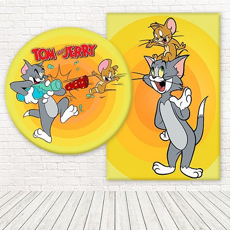Kit Painéis Casadinho Tecido Sublimado 3D Tom e Jerry WPC-262