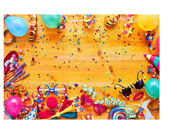 Fundo Fotográfico Tecido Sublimado Newborn 3D Carnaval 2,20x1,50 WFF-324