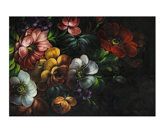 Fundo Fotográfico Tecido Sublimado Newborn 3D Floral 2,20x1,50 WFF-559