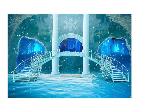 Fundo Fotográfico Tecido Sublimado Newborn 3D Frozen 2,20x1,50 WFF-412