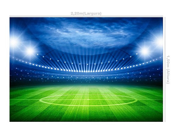 Fundo Fotográfico Tecido Sublimado Newborn 3D Futebol 2,20x1,50 WFF-467