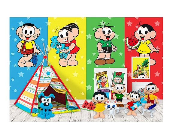 Fundo Fotográfico Tecido Sublimado Newborn 3D Turma da Mônica 2,20x1,50 WFF-462 - Wear Sublimações Fundo Fotográfico Tecido Sublimado Newborn 3D Turma da Mônica 2,20x1,50 WFF-462 - Wear Sublimações