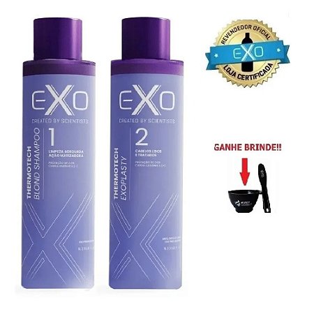 Kit Exo Hair Thermotech Exoplastia Capilar Blond 2 X 1 Litro