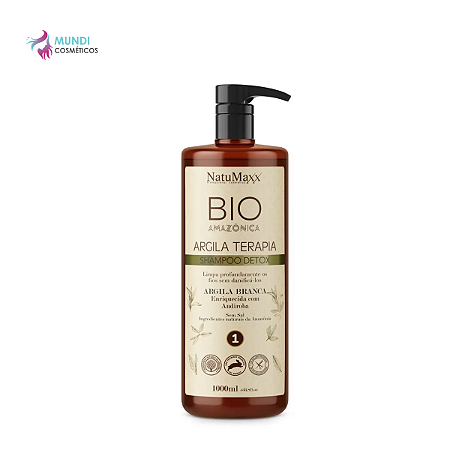 Natumaxx Bio Amazônica Shampoo Detox Argila Terapia 1000ml