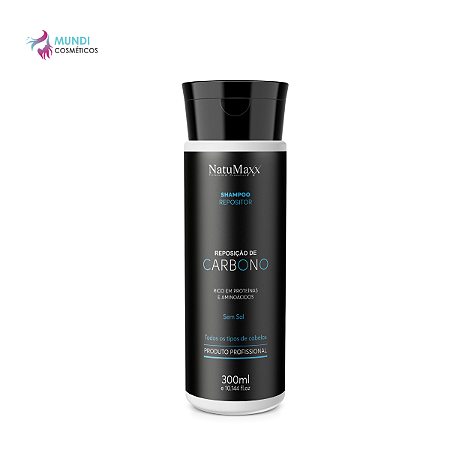 Shampoo Reconstrutor Reposição De Carbono 300ml Natumaxx