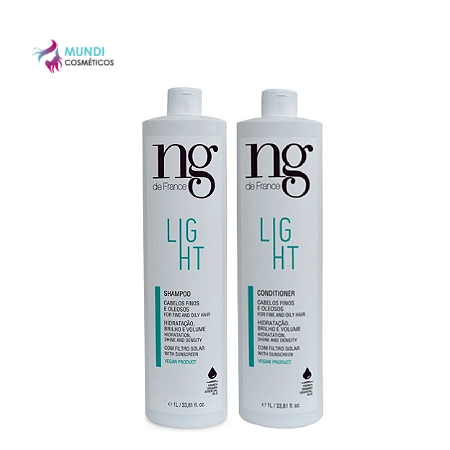 Kit Light Shampoo e Condicionador Ng de France 1L