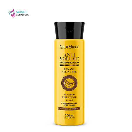 Shampoo Antivolume Banana Aveia E Mel Natumaxx 300ml