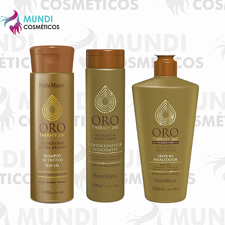 Natumaxx Oro Therapy Shampoo E Condicionador 300ml+ Leave-in