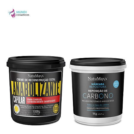 Máscara Carobono + Máscara Anabolizante Natumaxx 1kg