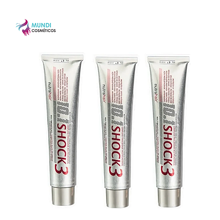 Kit Nutra Hair Shock3 Leave In Finalizador Protetor 3un