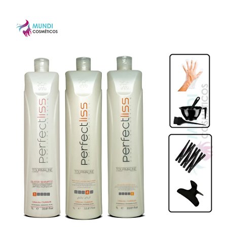 Kit Progressiva Perfect Liss Tourmaline Sem Formol 3 Passos