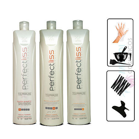 Kit Progressiva Perfect Liss Tourmaline Sem Formol 3 Passos