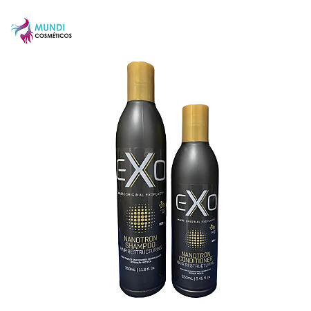 Kit Shampoo e Condicionador Exo Hair Professional Nanotron Reconstrução 350ML