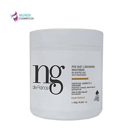 Ng De France Pós Fast Liss Mask -500ml - Vegan Product