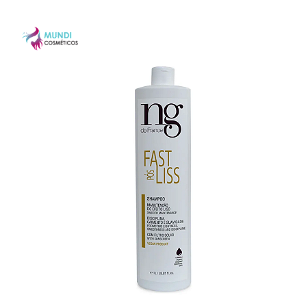 Ng De France Shampoo Pos Fast Liss - 1 Litro - Vegan Product