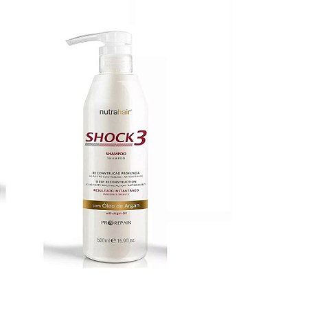 Shampoo Shock3 500ml - Nutra Hair