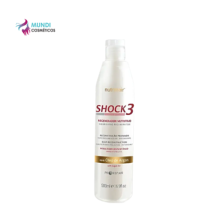 Regenerador Nutritivo Shock3 500ml - Nutra Hair ( 1 Item )