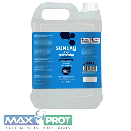 ALCOOL GEL 5 LITROS - HENLAU