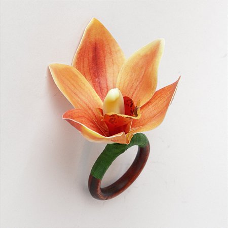 Porta-Guardanapo Orquídea Laranja - unid.