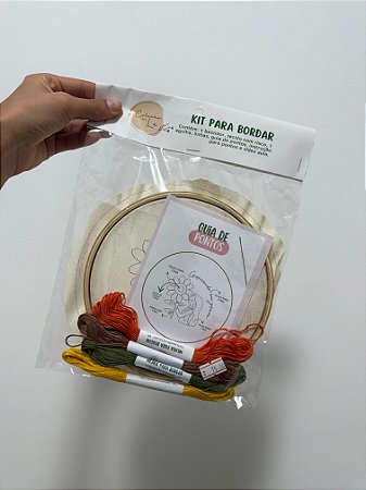 KIT PARA BORDAR - GIRASSOL