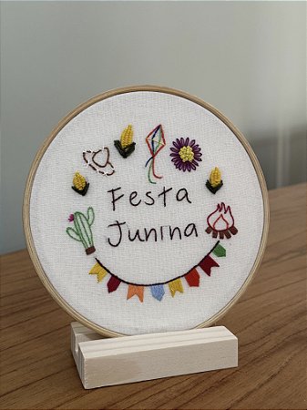 BORDADO FESTA JUNINA 16cm