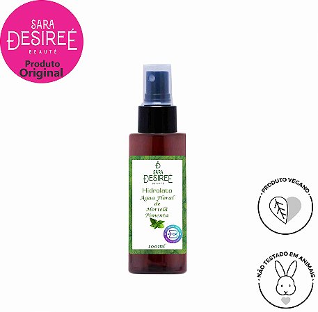 HIDROLATO, ÁGUA FLORAL DE HORTELÃ PIMENTA 100ml