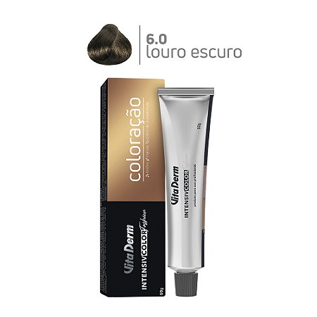 Coloração Profissonal 6.0 Louro Escuro 60gr - Vita Derm