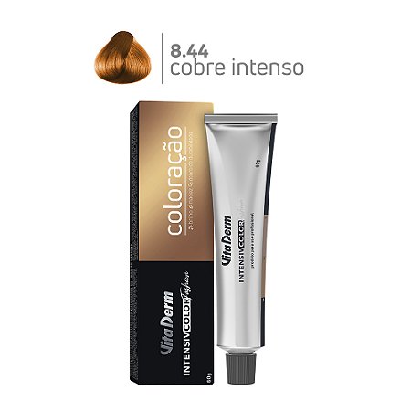 Coloração Profissonal 8.44 Louro Claro Cobre Intenso 60gr - Vita Derm