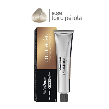Coloração Profissonal 9.89 Louro Muito Claro Pérola 60gr - Vita Derm