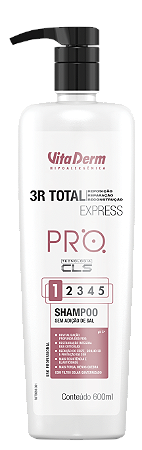 Pro Shampoo SOS Capilar 3R Total Express 600ml - Vita Derm
