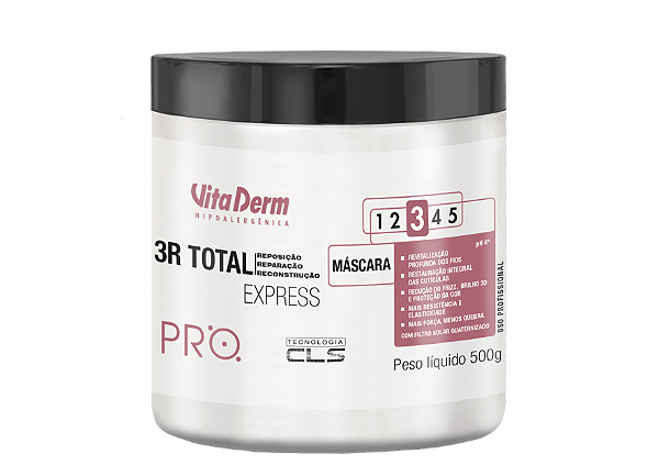 Pro Máscara SOS Capilar 3R Total Express 500gr - Vita Derm