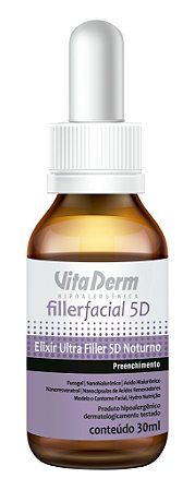 Elixir Ultra Filler 5D Noturno 30ml - Vita Derm