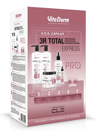 Kit 3R SOS Capilar Total Express - Vita Derm