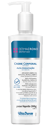 Creme Corporal Alta Hidratação Dermacrono 200gr - Vita Derm