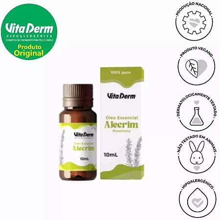 Óleo Essencial de Alecrim 10ml - Vita Derm