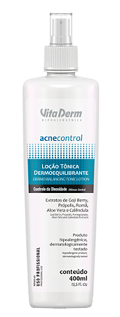 Pró Loção Tônica Dermoequilibrante 400ml - Vita Derm