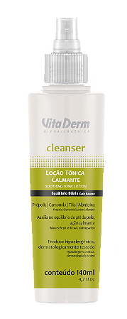 Cleanser Loção Tônica Calmante 140ml - Vita Derm