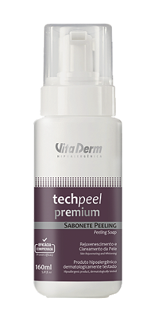 Sabonete Peeling Clareador Tech Peel Premium 160ml - Vita Derm
