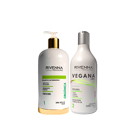 SHAMPOO ANTIRRESÍDUO 500ML + PROGRESSIVA VEGANA DE 500ML