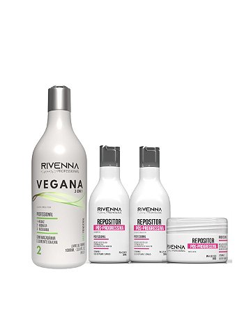 Progressiva Vegana 1L + Kit Repositor Pós-Progressiva