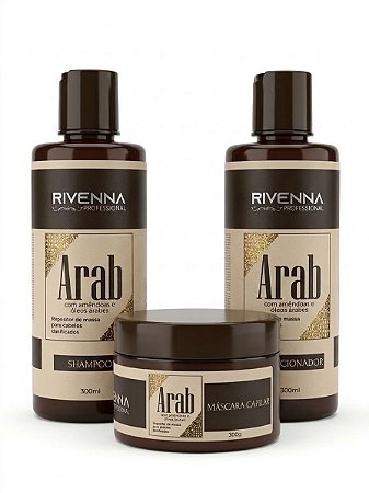 KIT DE MANUTENÇÃO ARAB 300 ML- AMÊNDOAS E ÓLEOS ÁRABES