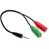Adaptador Cabo P3 (P2 Combo) Áudio para Fone e Microfone Headset